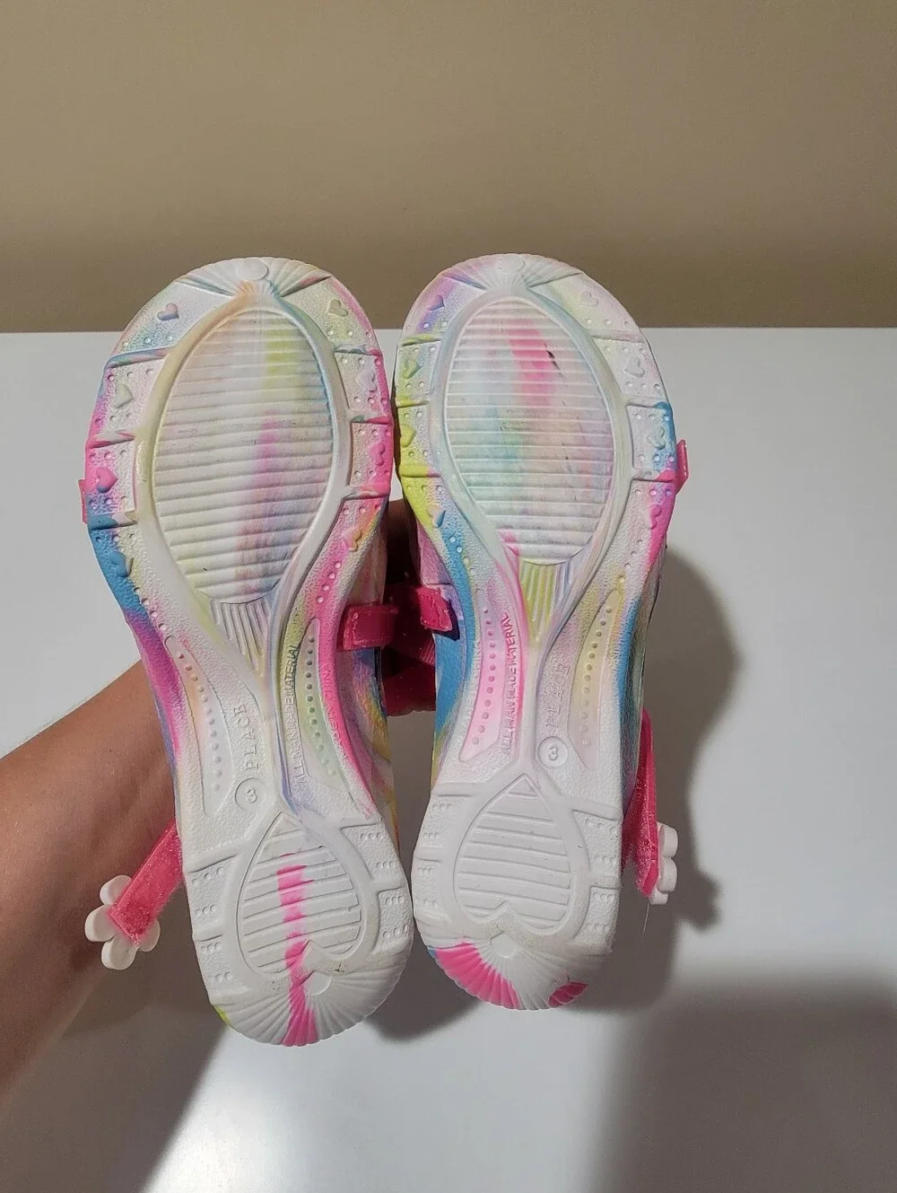 Place Girl's Mary Jane Clog Multicolor Slip-on Shoes Size 3
